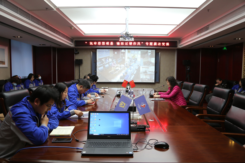 公司党委副书记、纪委书记、工会主席李霞讲授廉政党课(图1)